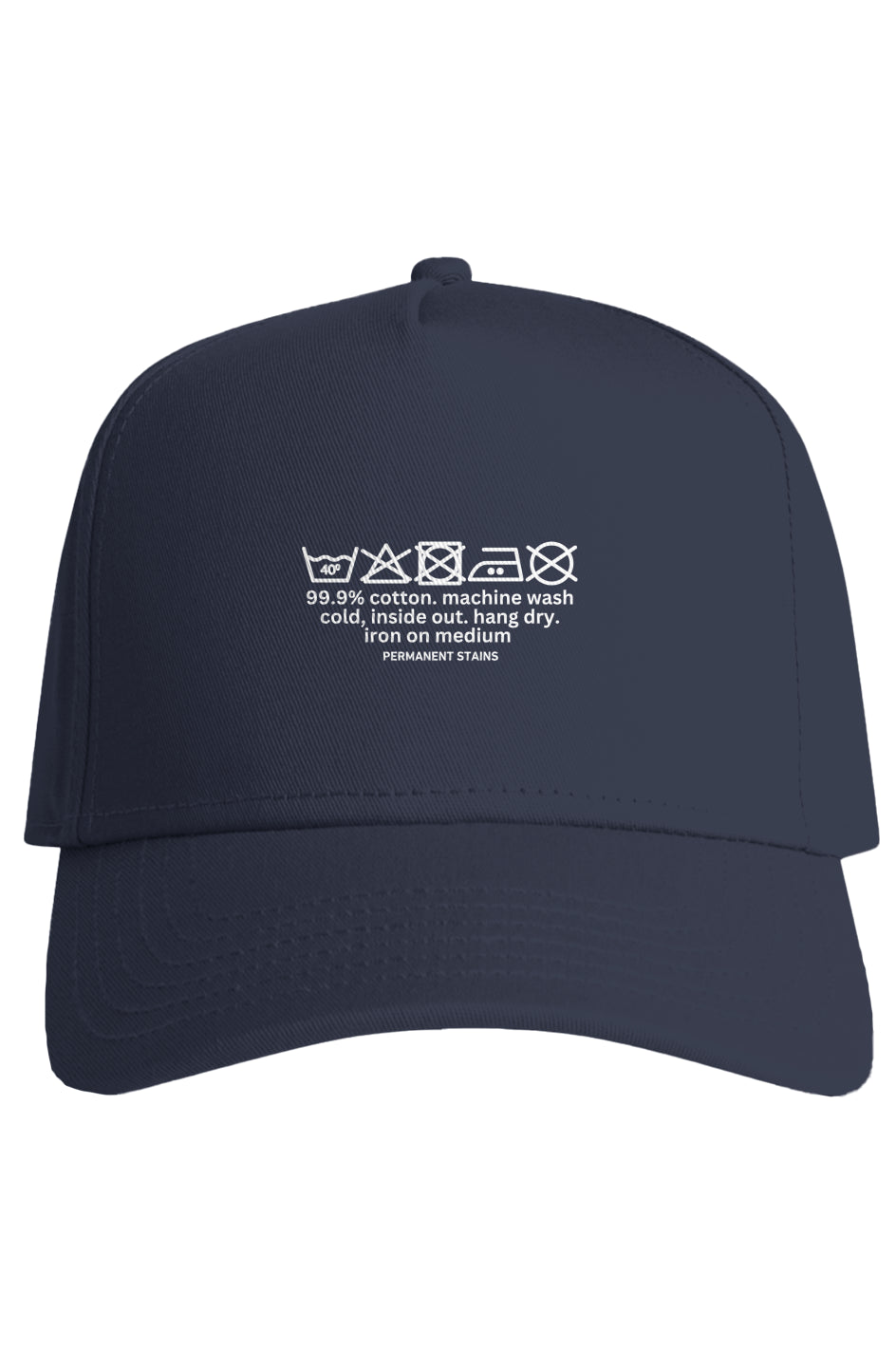 Spot clean only-Navy Blue snapback