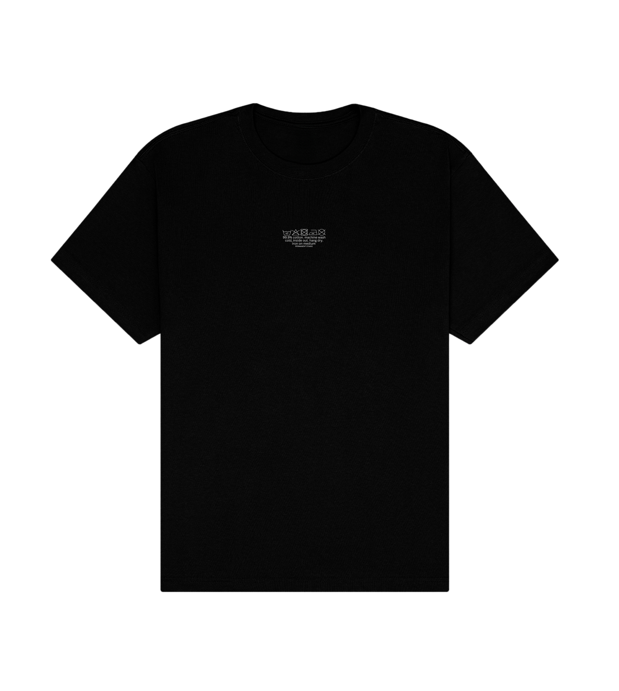 wash with like colors - black tee