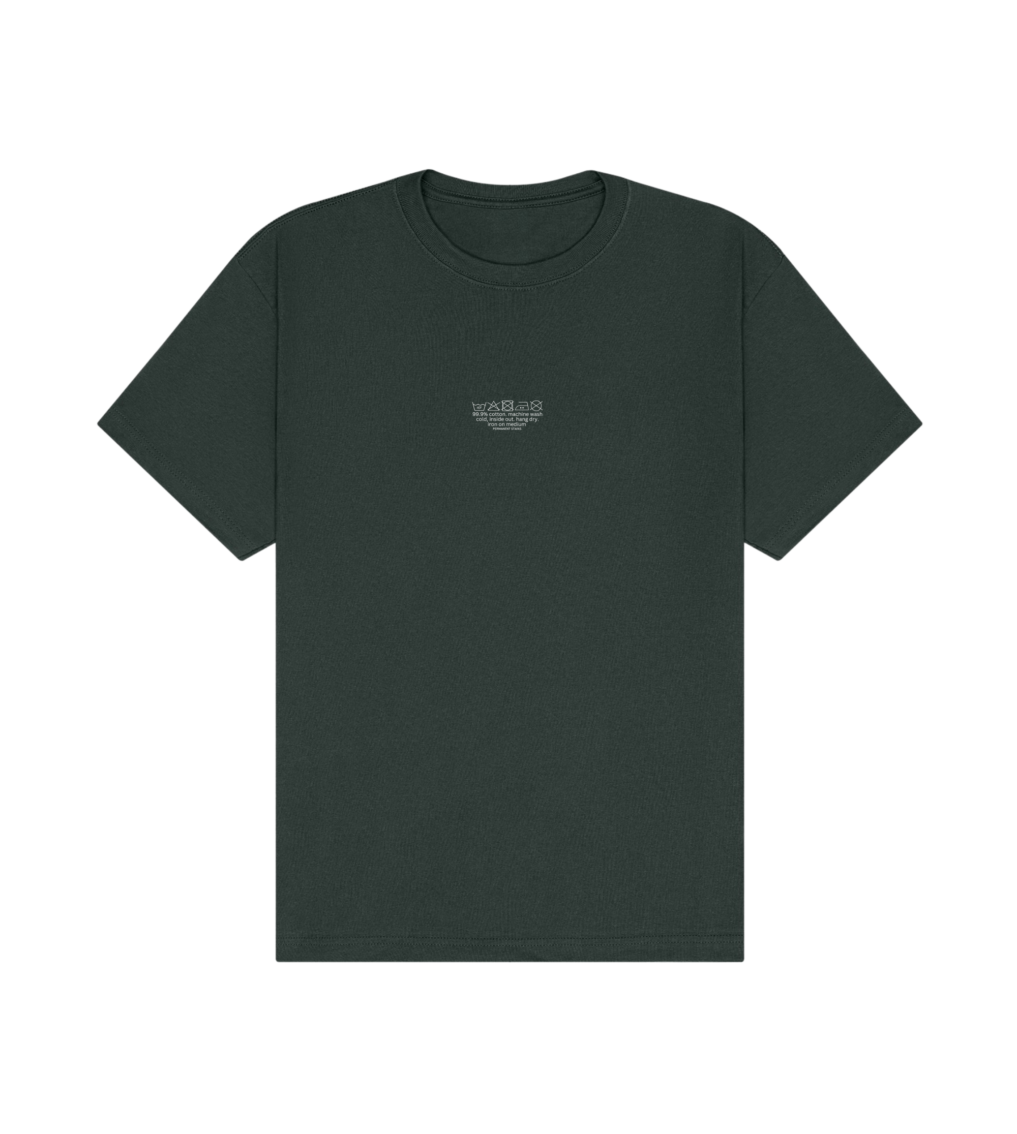 do not iron print - forest green tee