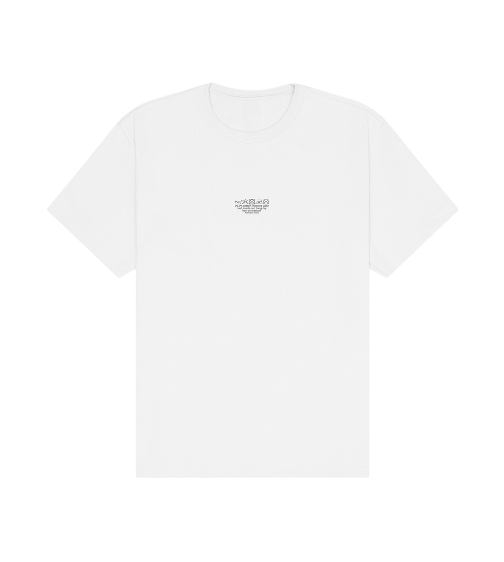wash with like colors - white tee