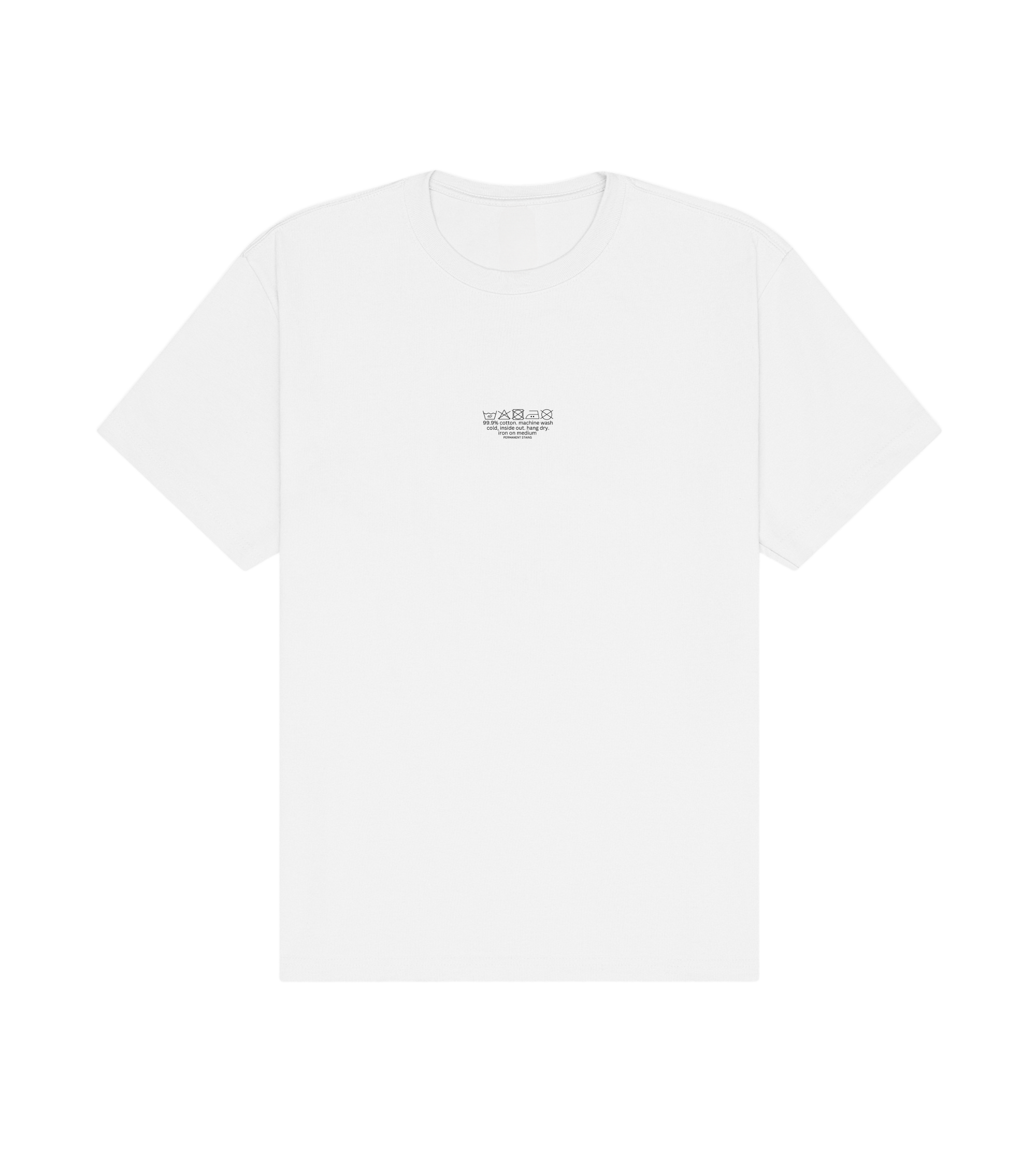 wash with like colors - white tee