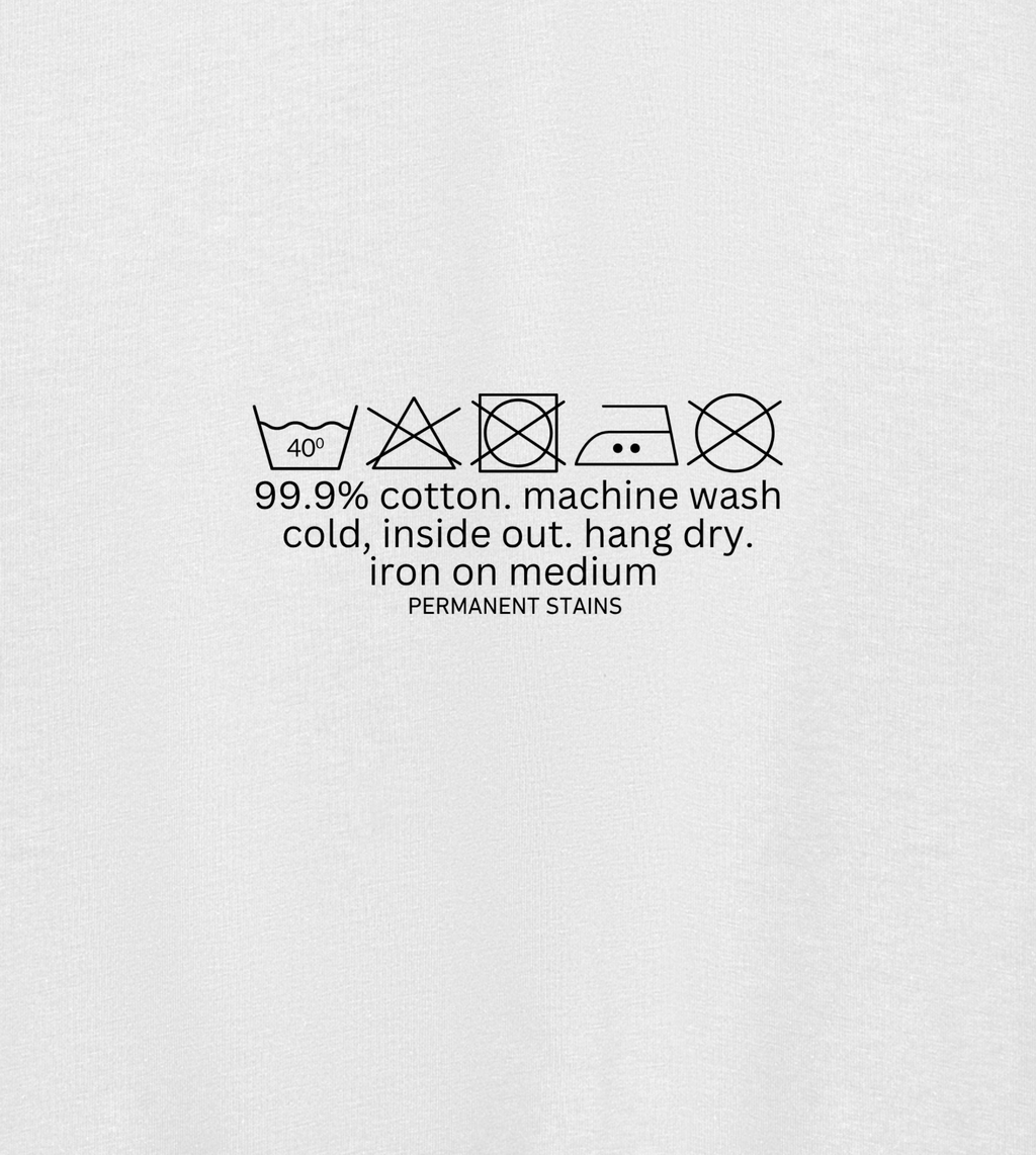 wash with like colors - white tee