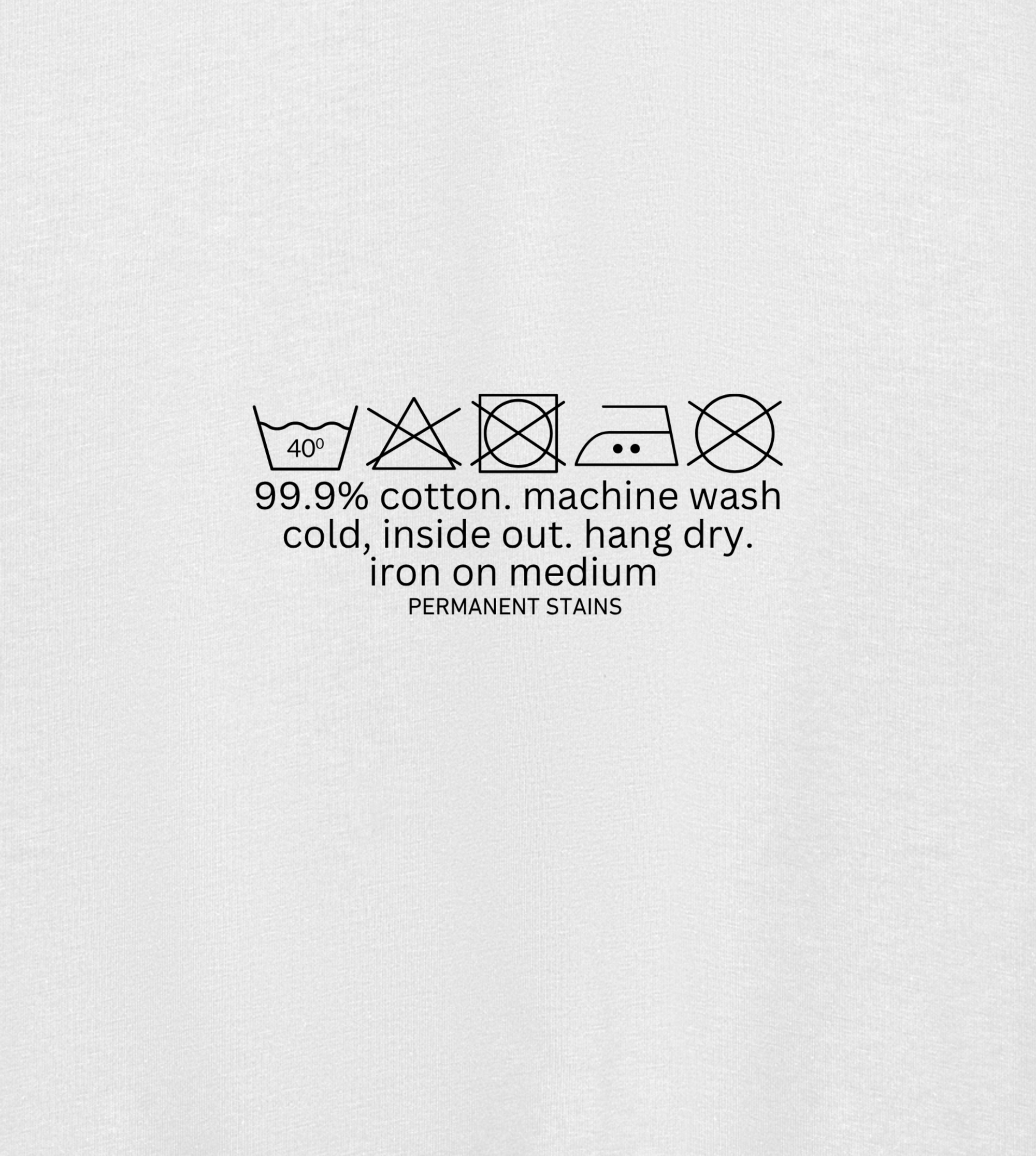 wash with like colors - white tee