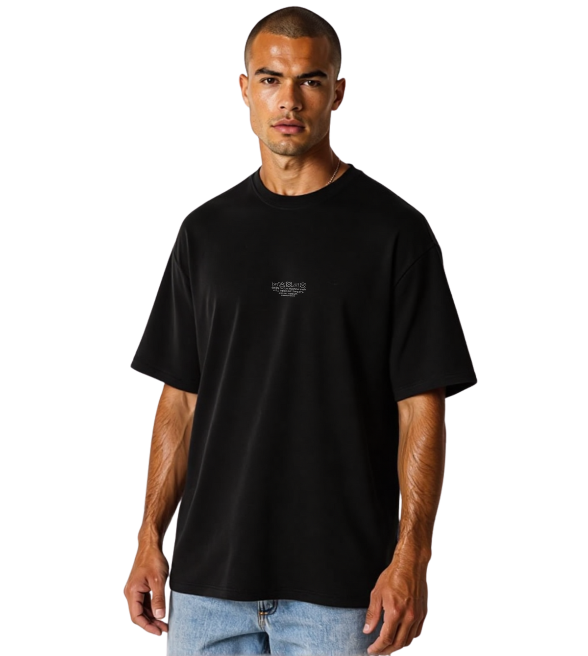 wash with like colors - black tee