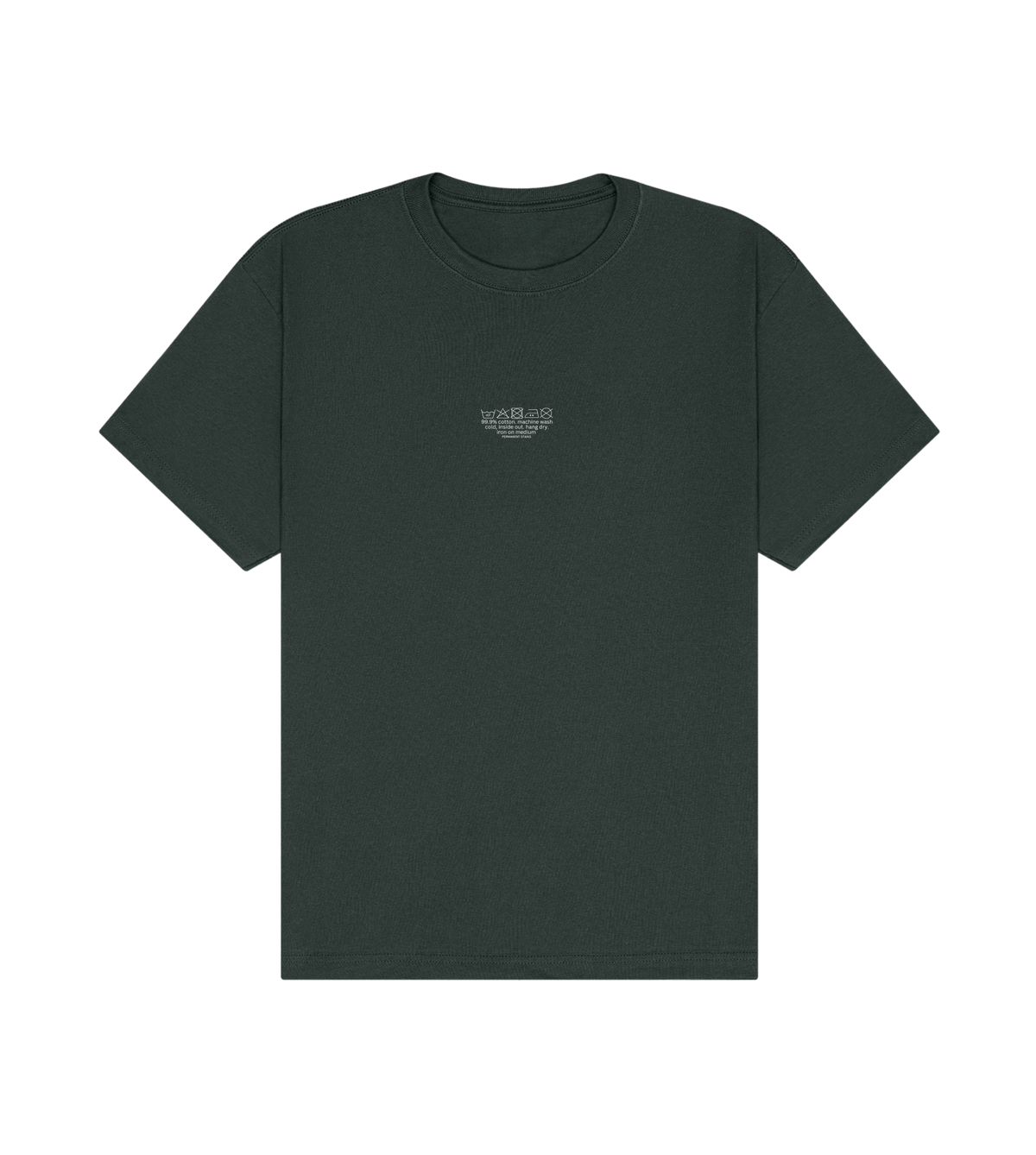 do not iron print - forest green tee