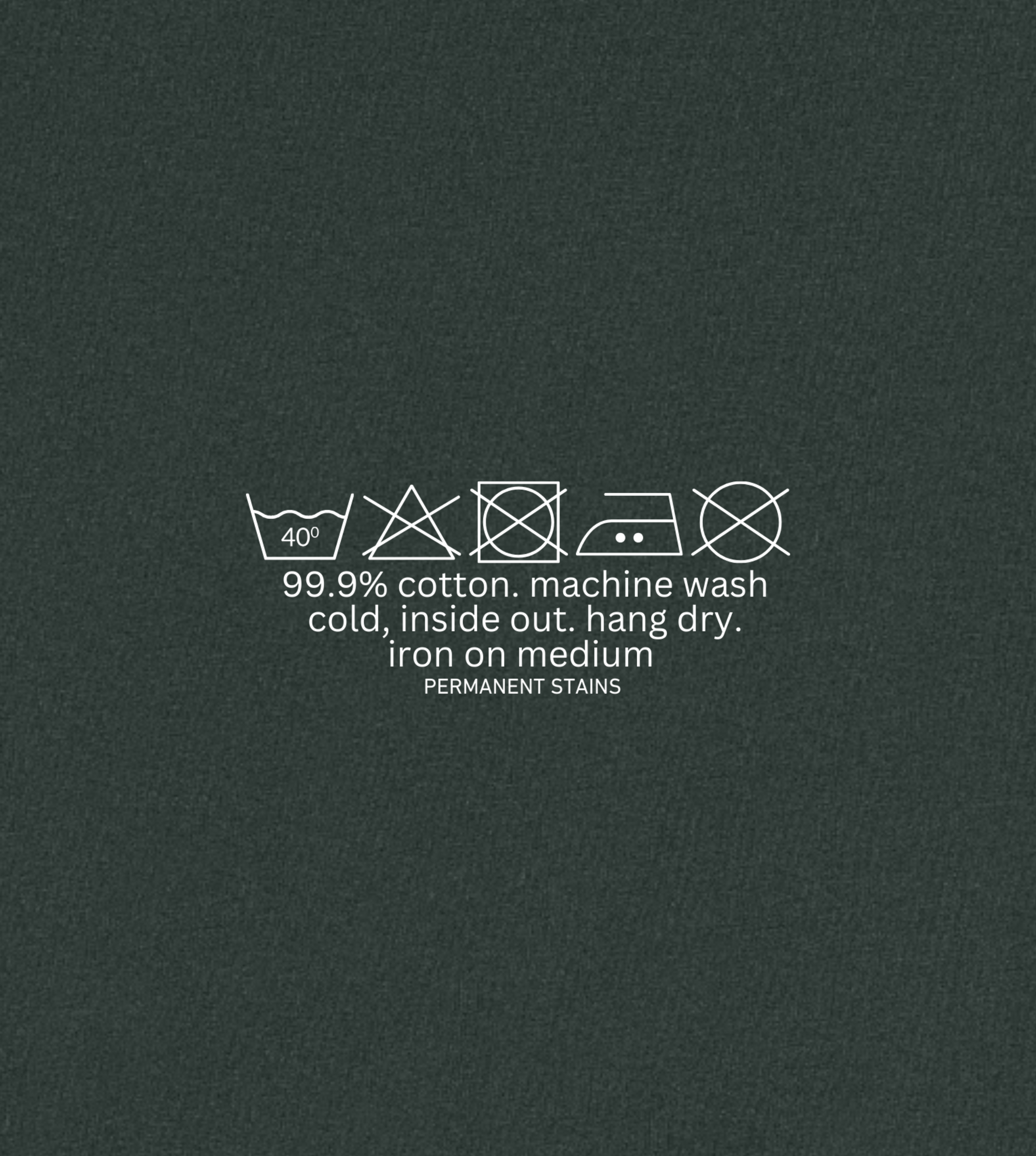 do not iron print - forest green tee