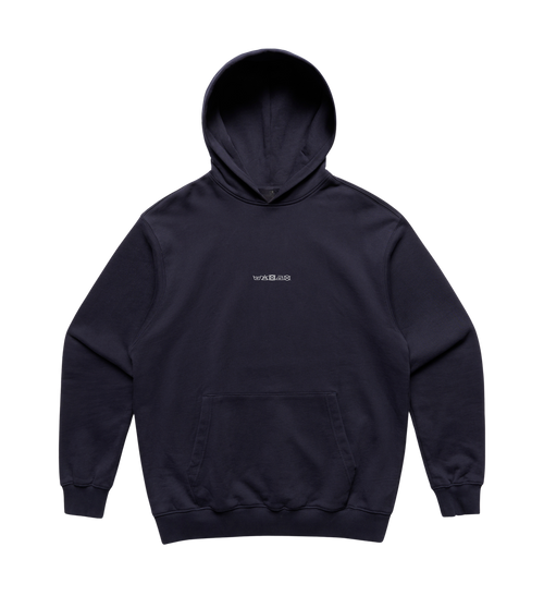 machine gentle - heavy weight ink blue hoodie