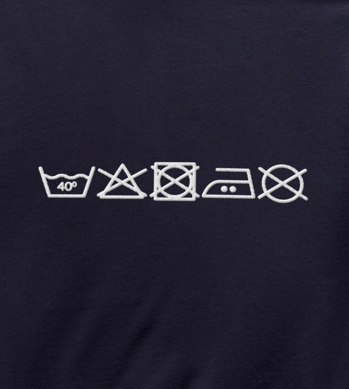 machine gentle - heavy weight ink blue hoodie